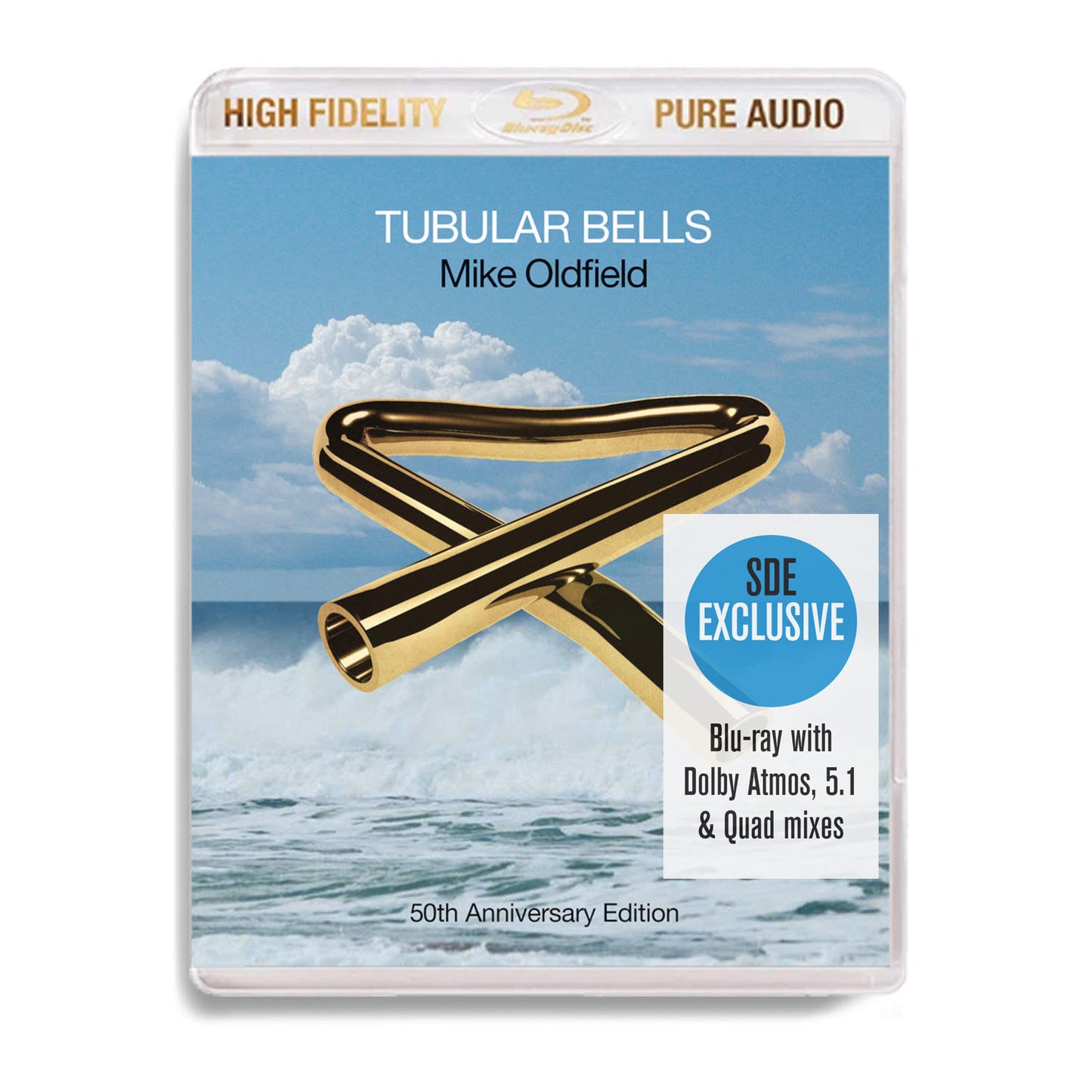 BUNDLE: Mike Oldfield / Tubular Bells 50th anniversary bundle: blu-ray audio ( NO SLIP CASE)+ 2LP half-speed mastered vinyl
