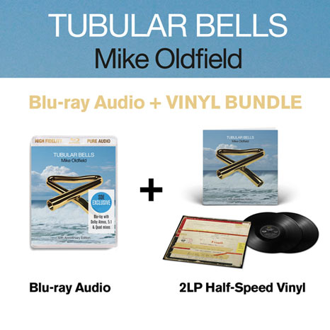 BUNDLE: Mike Oldfield / Tubular Bells 50th anniversary bundle: blu-ray audio ( NO SLIP CASE)+ 2LP half-speed mastered vinyl