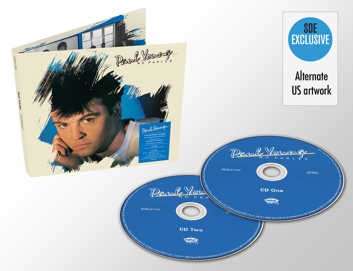 EXCLUSIVE: Paul Young / No Parlez 40th anniversary 2CD set with alternate US artwork