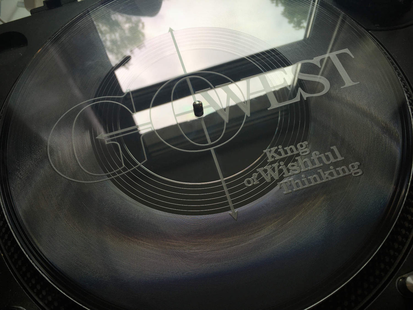 EXCLUSIVE! GO WEST: King of Wishful Thinking - Lathe Cut 12-inch clear vinyl signed by Peter Cox and Richard Drummie - 50 for the world!