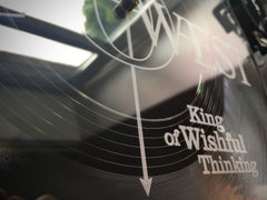 EXCLUSIVE! GO WEST: King of Wishful Thinking - Lathe Cut 12-inch clear vinyl signed by Peter Cox and Richard Drummie - 50 for the world!