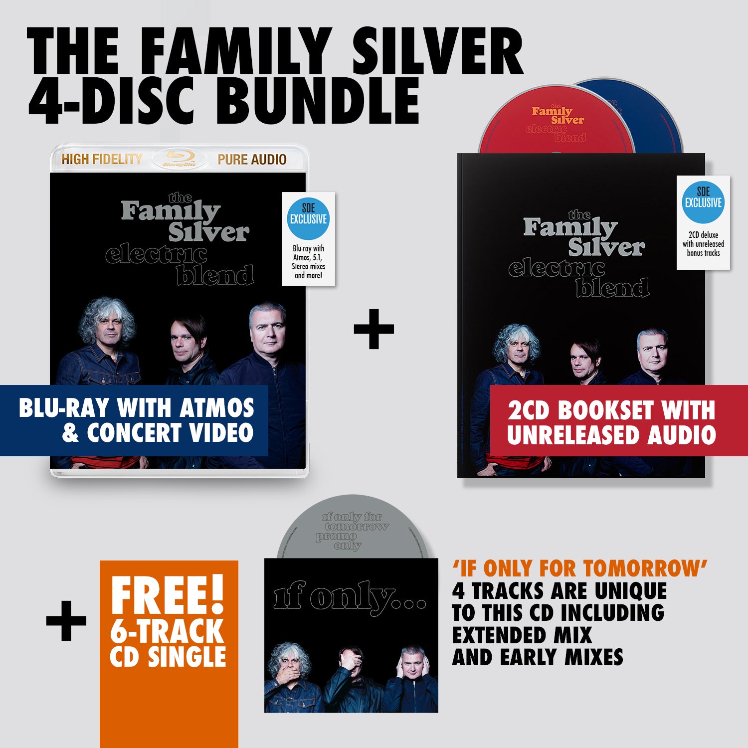The Family Silver / BUNDLE Electric Blend blu-ray + 2CD deluxe + CD single