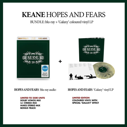 Keane / Hopes and Fears BUNDLE: blu-ray + Galaxy vinyl LP