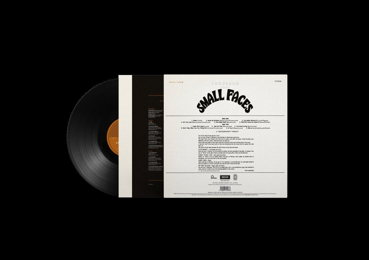 Small Faces / Small Faces 1000 club AAA vinyl LP SIGNED edition