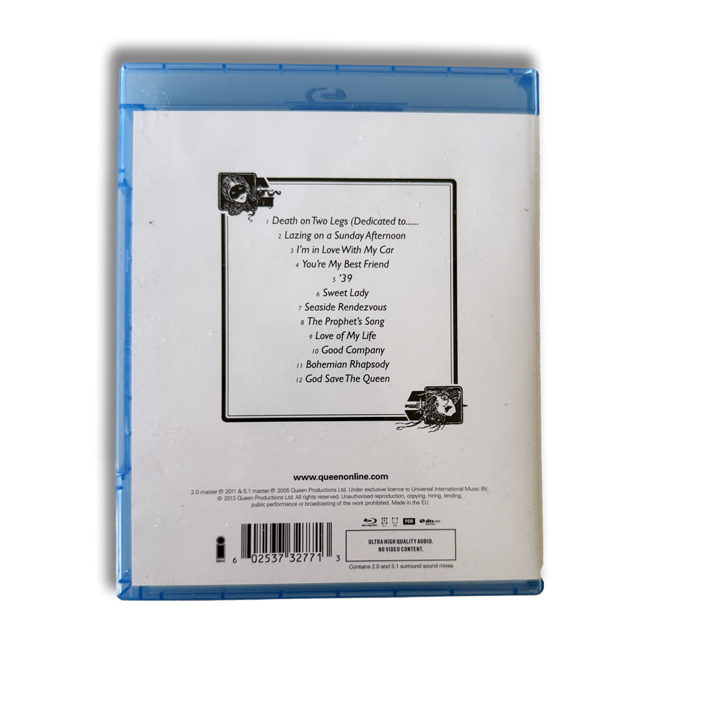 Queen / A Night at the Opera blu-ray audio
