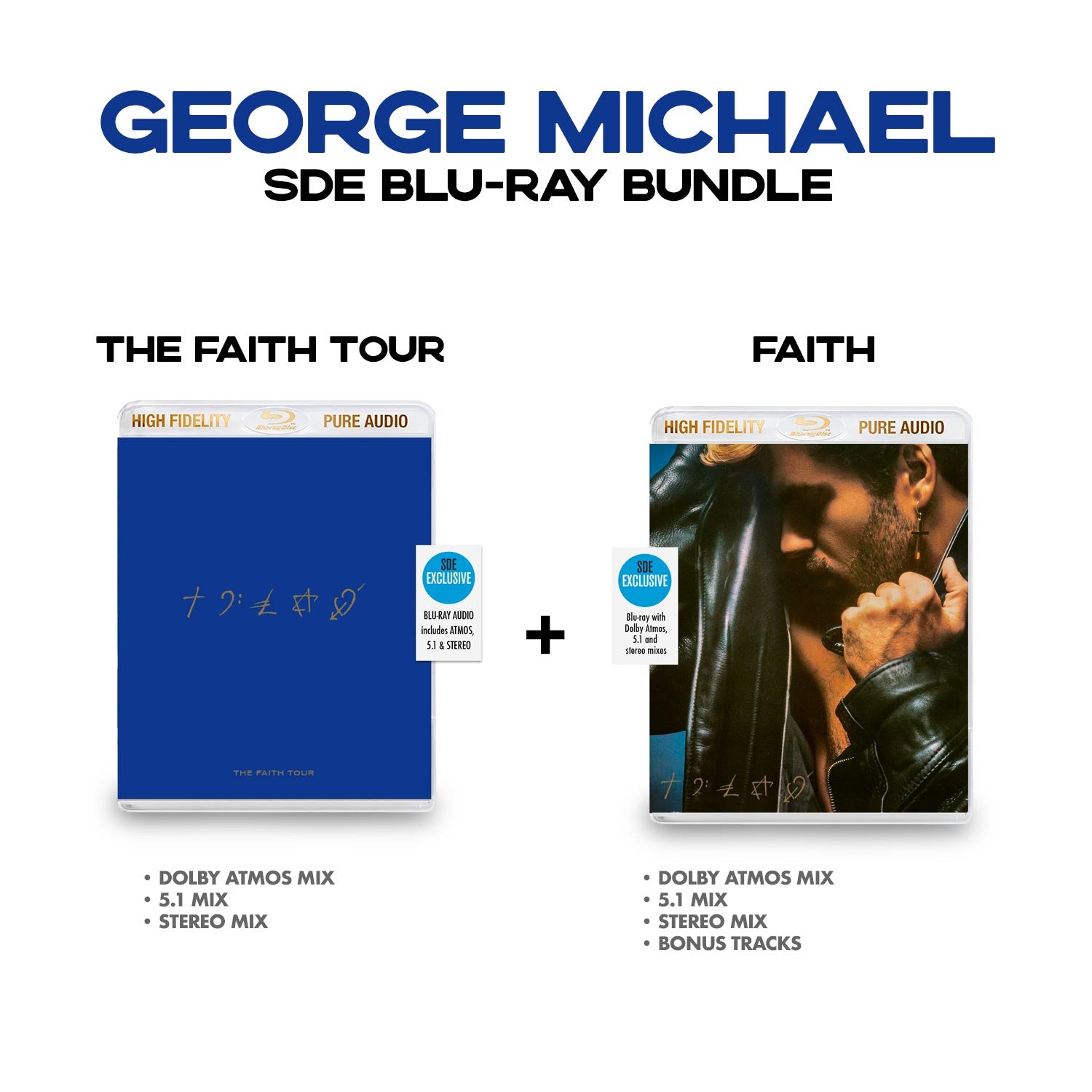 George Michael SDE Blu-ray BUNDLE: The Faith Tour + Faith