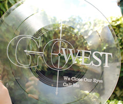 EXCLUSIVE! GO WEST: We Close Our Eyes / Call Me - Lathe Cut 12-inch clear vinyl signed by Peter Cox and Richard Drummie - 49 for the world!