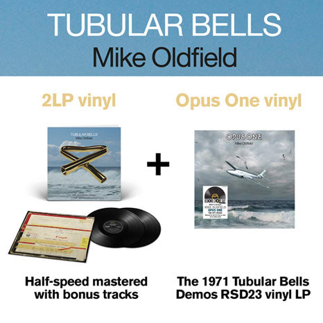 BUNDLE: Mike Oldfield / Tubular Bells 2LP half-speed mastered vinyl + Opus One: The 1971 Demos RSD vinyl LP