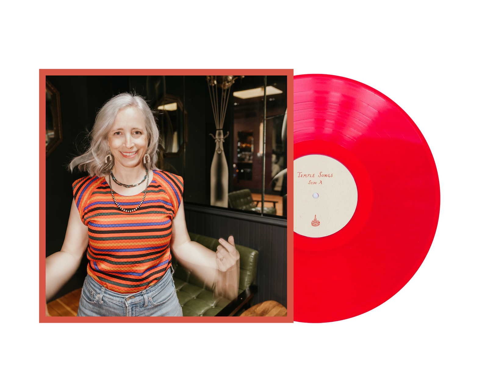 Laura Veirs / Temple Songs - limited edition ruby red vinyl