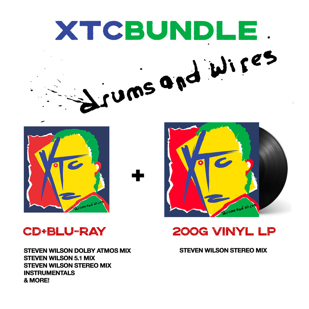 XTC / Drums and Wires (Steven Wilson Mix) CD+blu-ray and 200g vinyl LP bundle