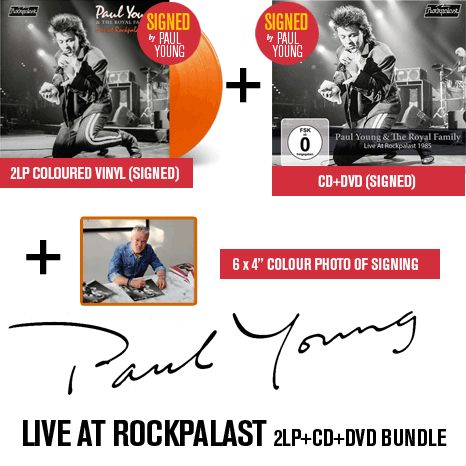 Paul Young & The Royal Family / Live at Rockpalast 1985 *SIGNED* 2LP+CD+DVD BUNDLE