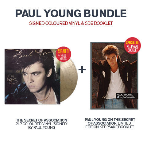 PAUL YOUNG BUNDLE: The Secret of Association 2LP coloured vinyl (signed)  + SDE limited keepsake booklet