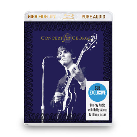Various Artists / Concert For George limited edition SDE-exclusive blu-ray audio (MINOR CASE DAMAGE-GOLD LETTERING RUBBED OFF)
