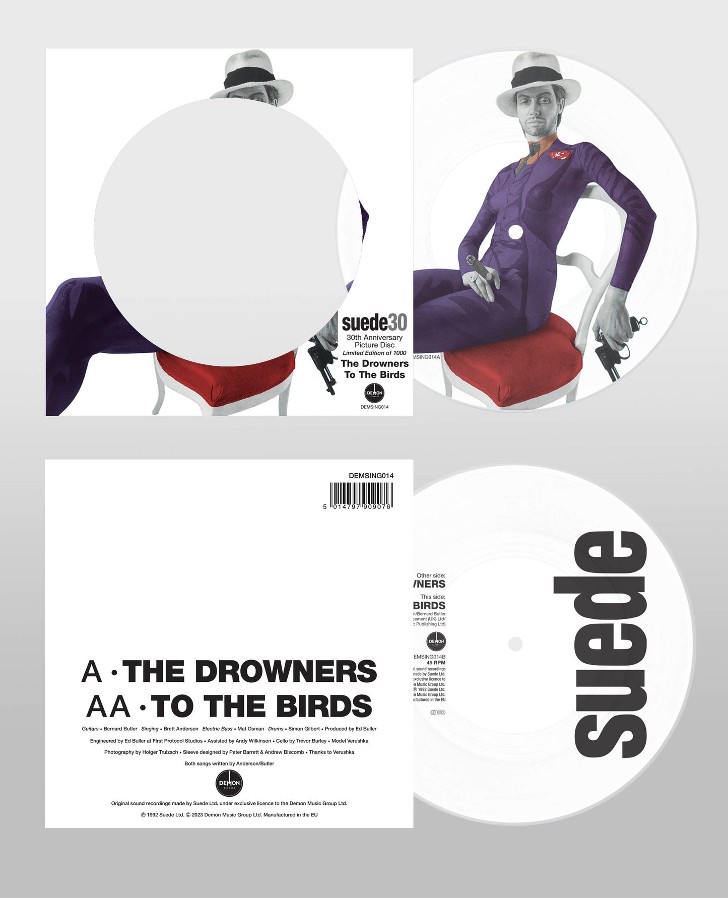 Suede / The Drowners 30th anniversary seven-inch picture disc