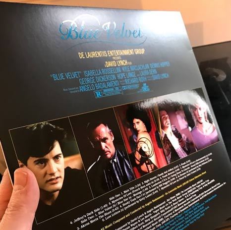 Angelo Badalamenti / Blue Velvet blue/black 'split' coloured vinyl LP