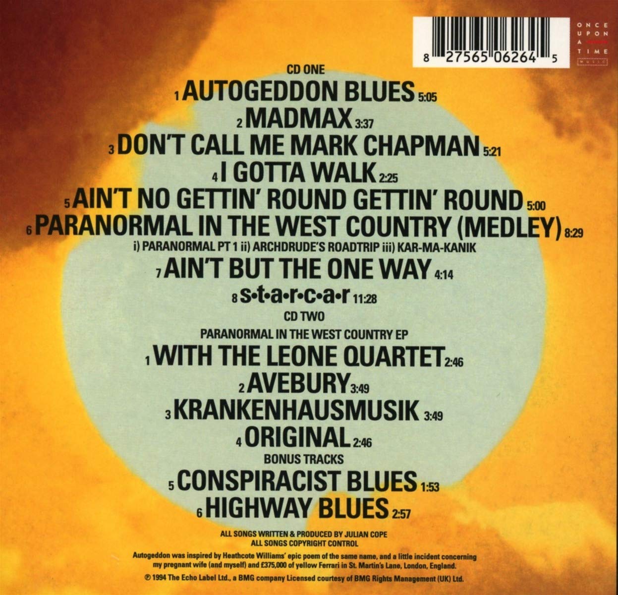 Julian Cope / Autogedden 2CD deluxe
