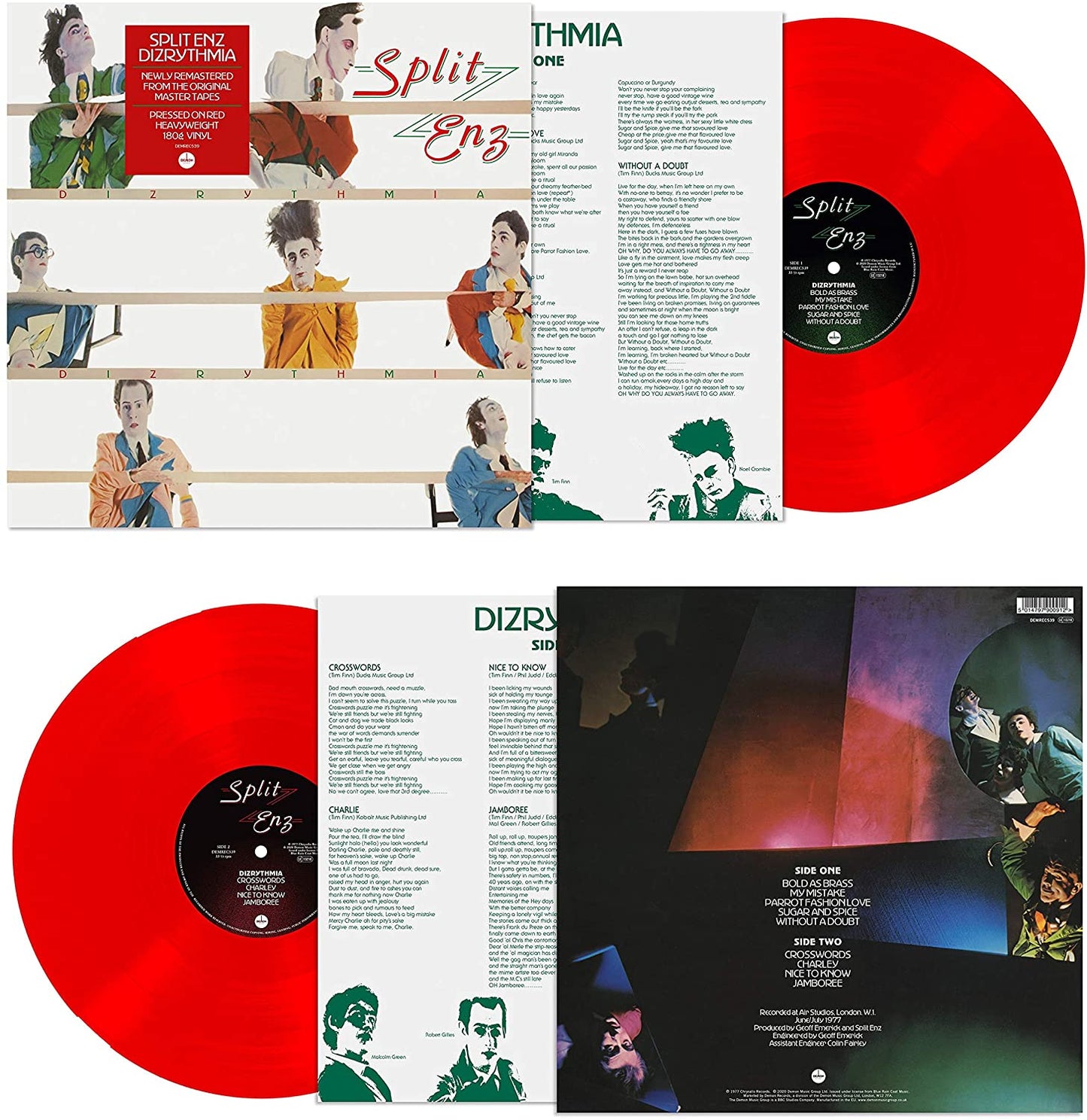Split Enz / Dizrythmia 180g remastered red vinyl