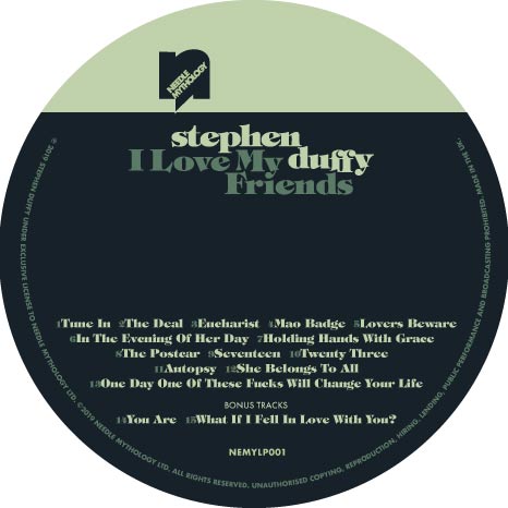 LIMITED SIGNED EDITION: Stephen Duffy / I Love My Friends - 2CD deluxe edition