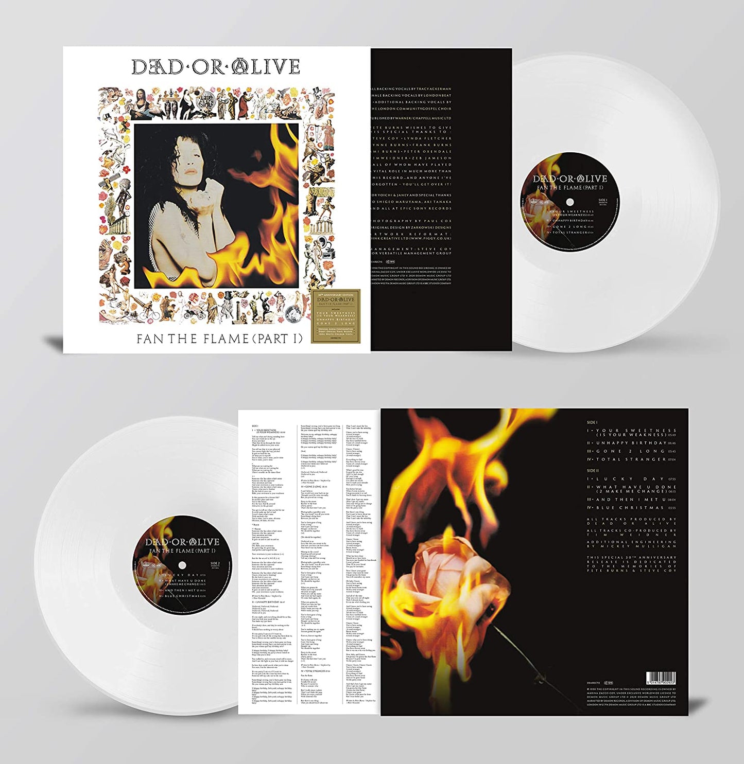 Dead or Alive / Fan The Flame (Part 1) 30th anniversary White vinyl