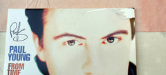 DAMAGED SLEEVES: Paul Young / From Time to Time: The Singles Collection 2LP blue vinyl SIGNED by Paul Young