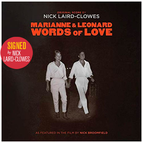 Marianne & Leonard: Words of Love / vinyl LP. original score by Nick Laird-Clowes