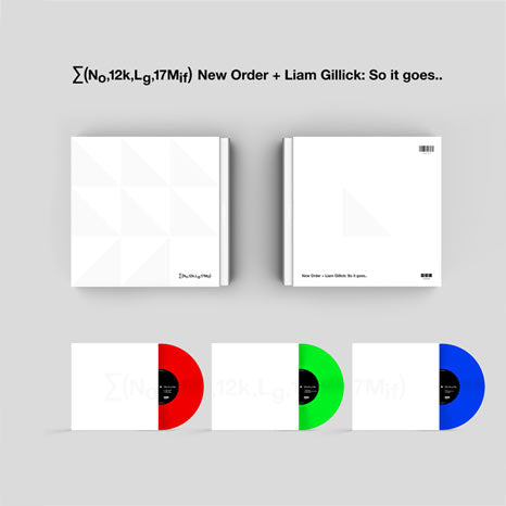 New Order / ∑(No,12k,Lg,17Mif) New Order + Liam Gillick: So it goes.. / Limited edition 3LP coloured vinyl