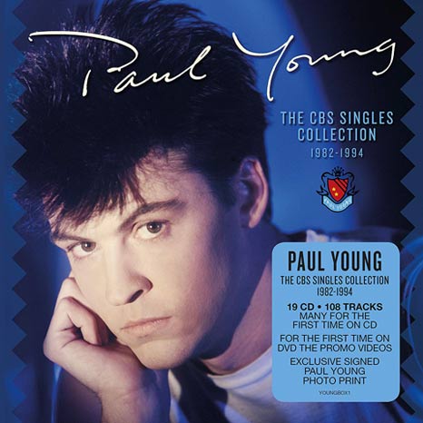 Paul Young / The CBS Singles Collection / 19CD+DVD box set with SIGNED print