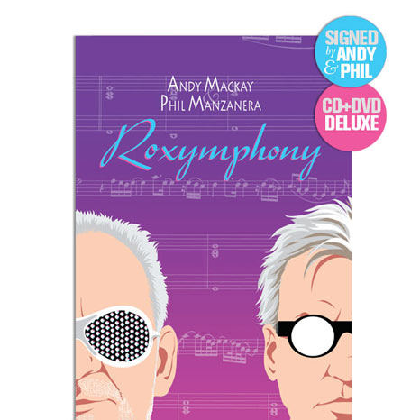 Andy Mackay & Phil Manzanera / 'Roxymphony' CD+DVD deluxe bookset signed