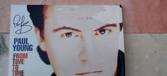 DAMAGED SLEEVES: Paul Young / From Time to Time: The Singles Collection 2LP blue vinyl SIGNED by Paul Young
