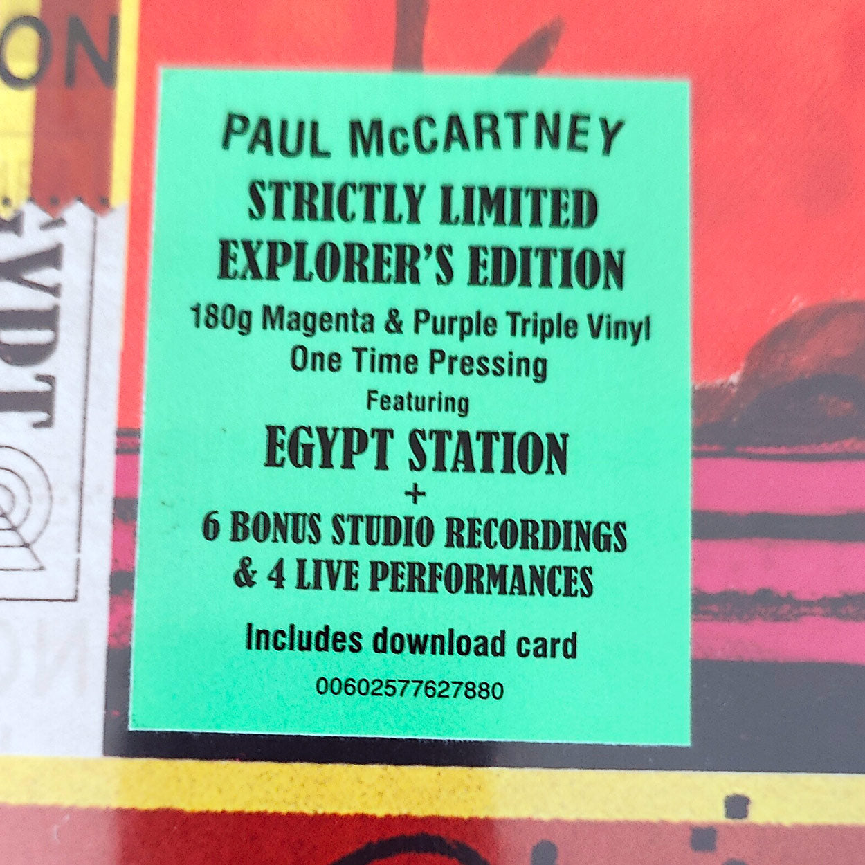 Paul McCartney / Egypt Station 'Explorers' Edition' 3LP limited edition coloured vinyl