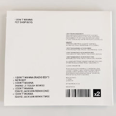 Pet Shop Boys / I Don't Wanna CD single